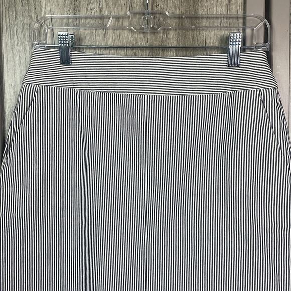 Talbots blue/white stripe cotton skirt women's 6 - Picture 3 of 11